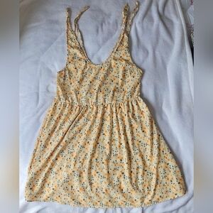 Yellow Flower Print Dress. #263
